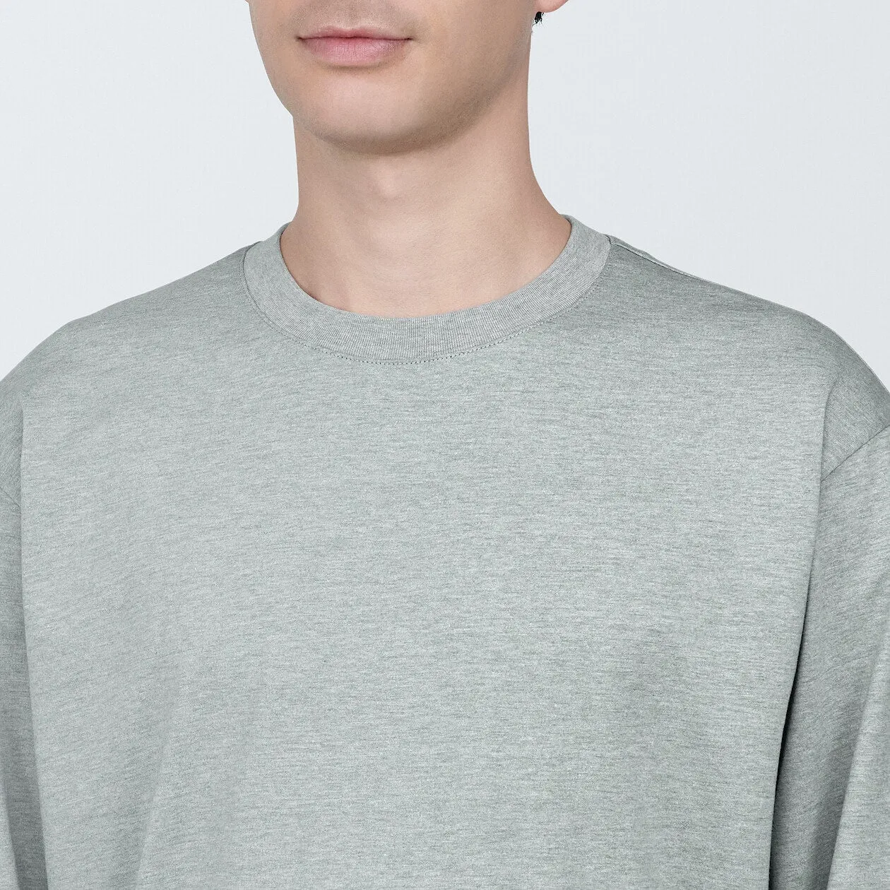 Jersey Crewneck Long Sleeve T-Shirt