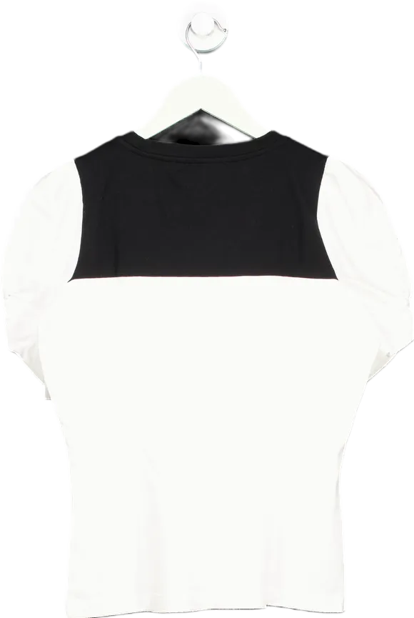 Karl Lagerfeld Black and White logo T-Shirt UK S