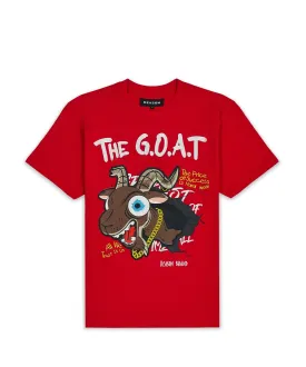 Kids Goat Short Sleeve Tee - Red