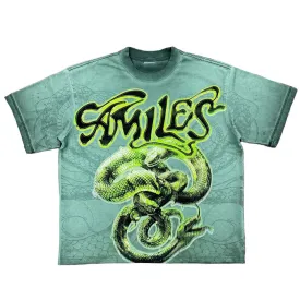 Kiy Studios "Skull 55" Grunge Tee - EVERGREEN