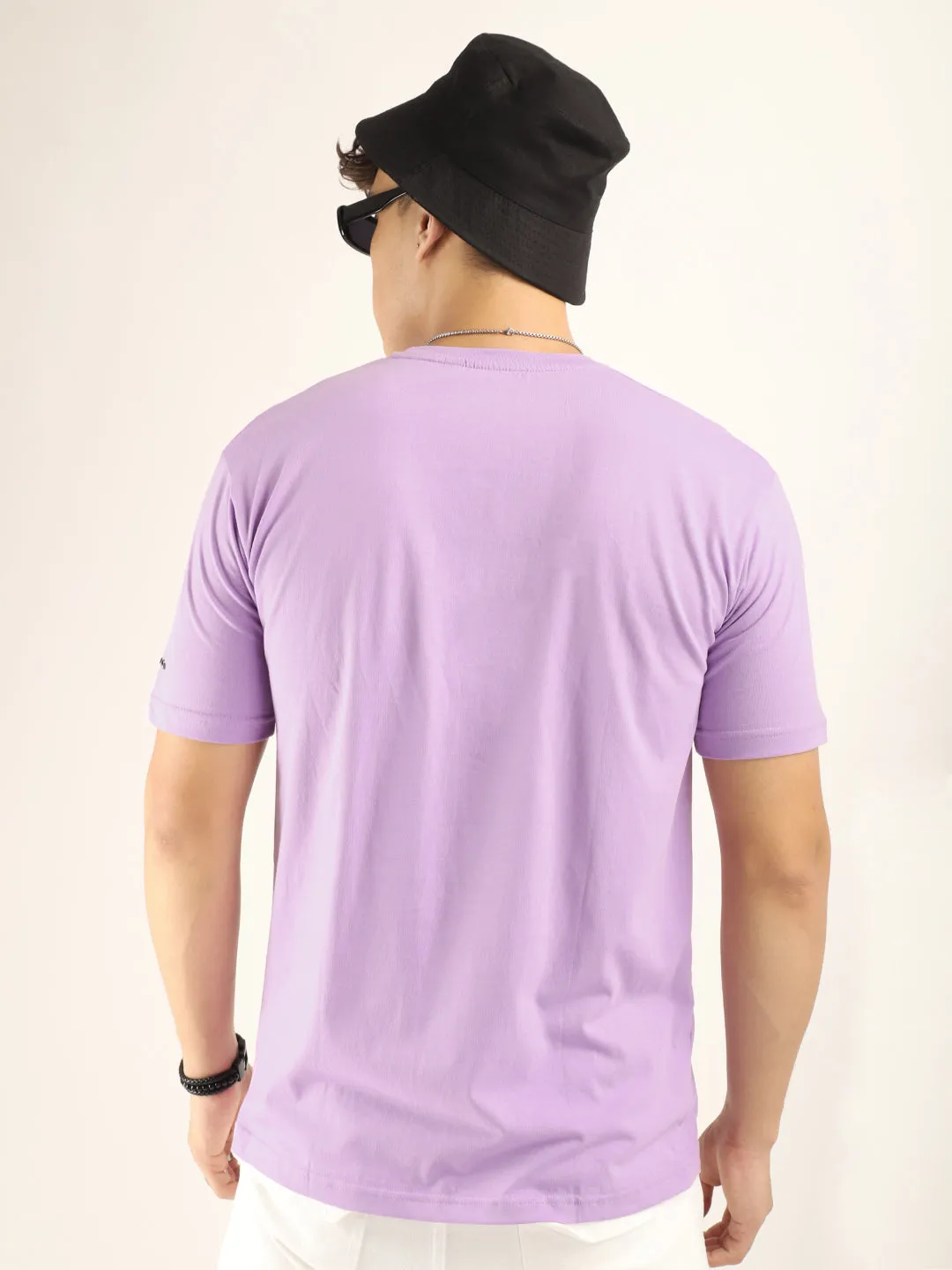 Lavender Cotton Slim Fit T-Shirt