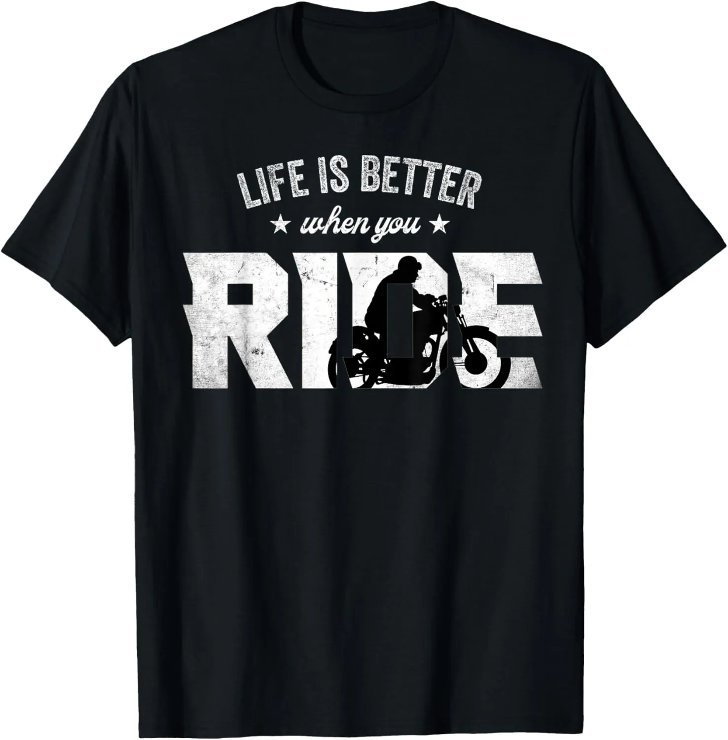 Life is Better When You Ride Vintage Motorcycle T-Shirt