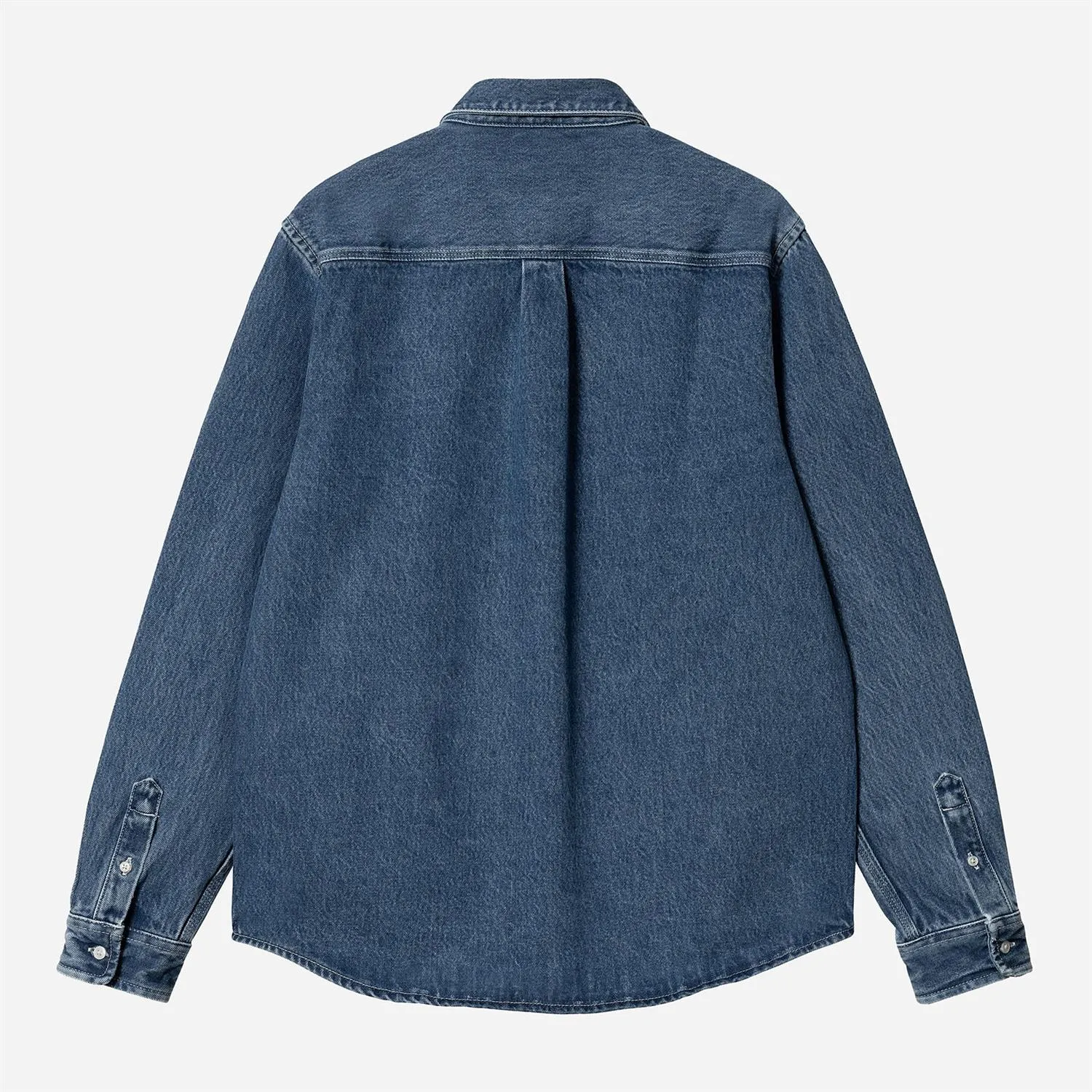 L/S Weldon Shirt - Blue (heavy stone wash)