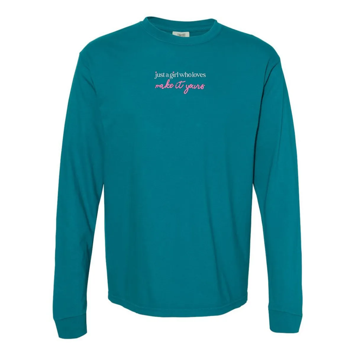 Make It Yours™ 'Just A Girl Who Loves' Long Sleeve T-Shirt