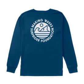 Making Waves Navy Long Sleeve Tee