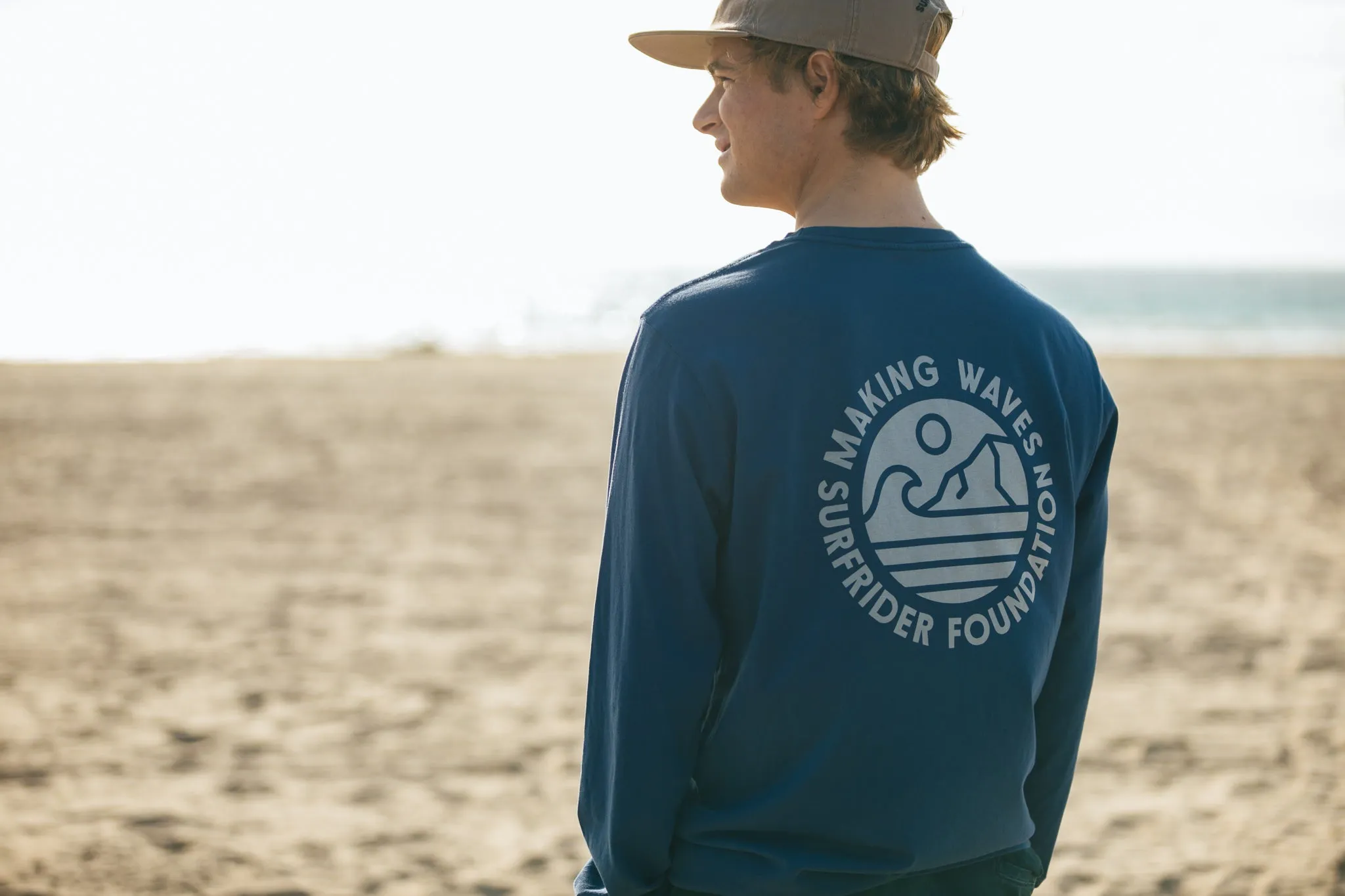 Making Waves Navy Long Sleeve Tee
