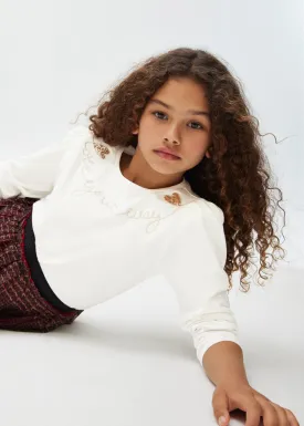 Mayoral 7041 052 - Natural Long Sleeve T-Shirt