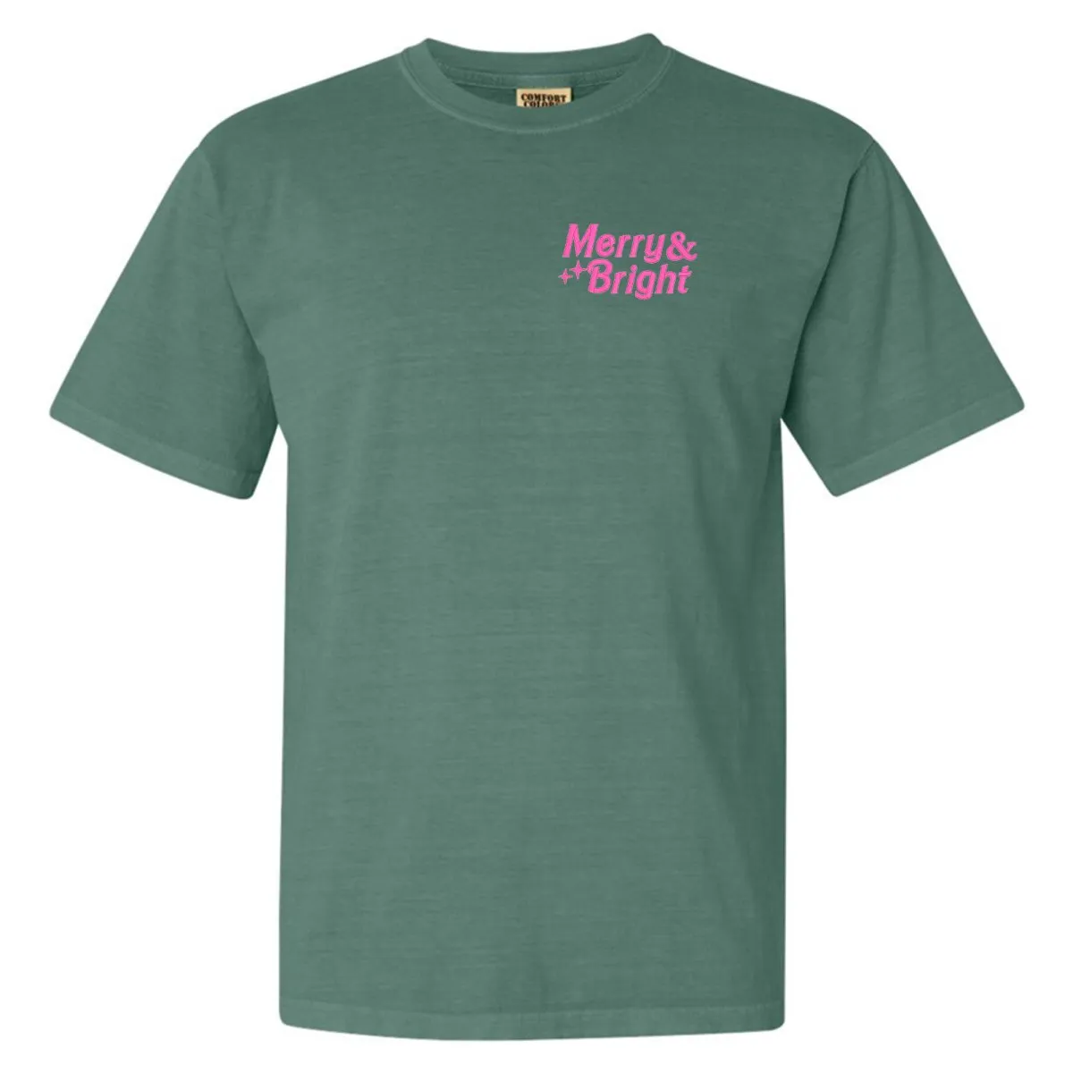 'Merry & Bright' Embroidered Tee