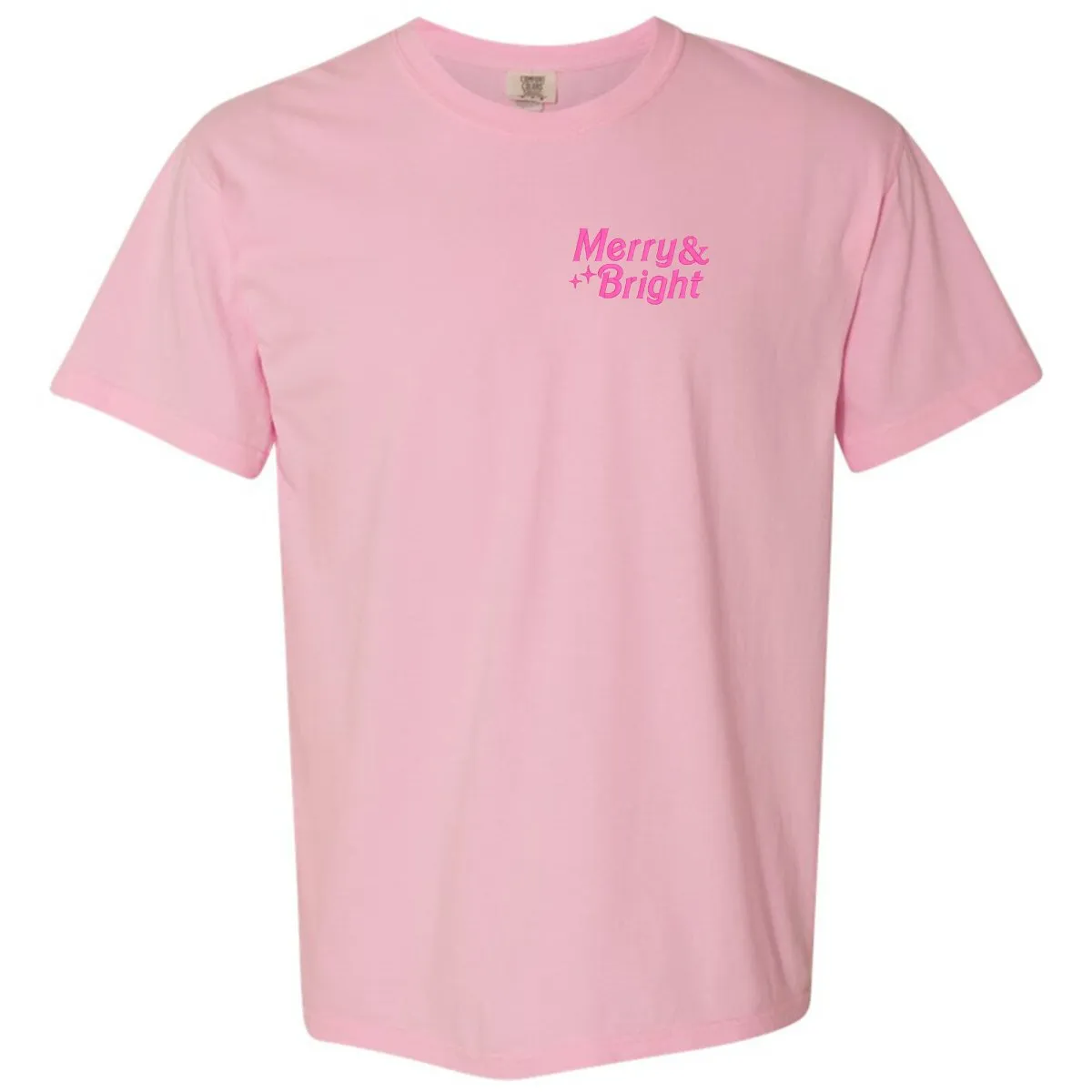 'Merry & Bright' Embroidered Tee