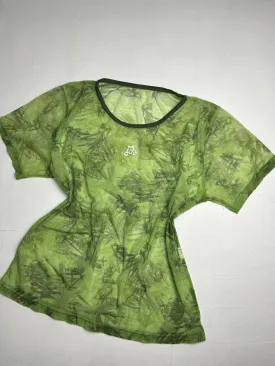 Mesh green  y2k vintage tee  90s y2k vintage (S/M)