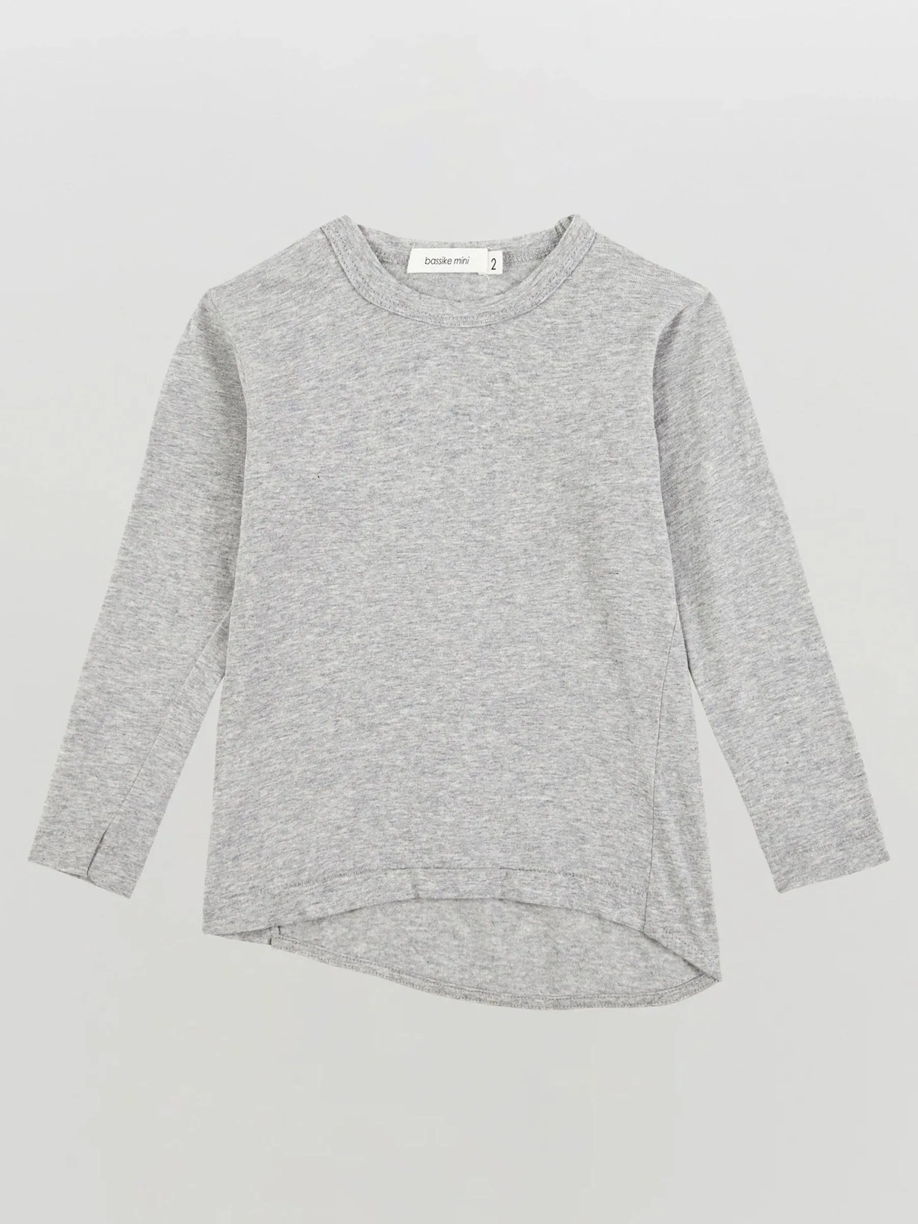 mini french seam long sleeve t.shirt