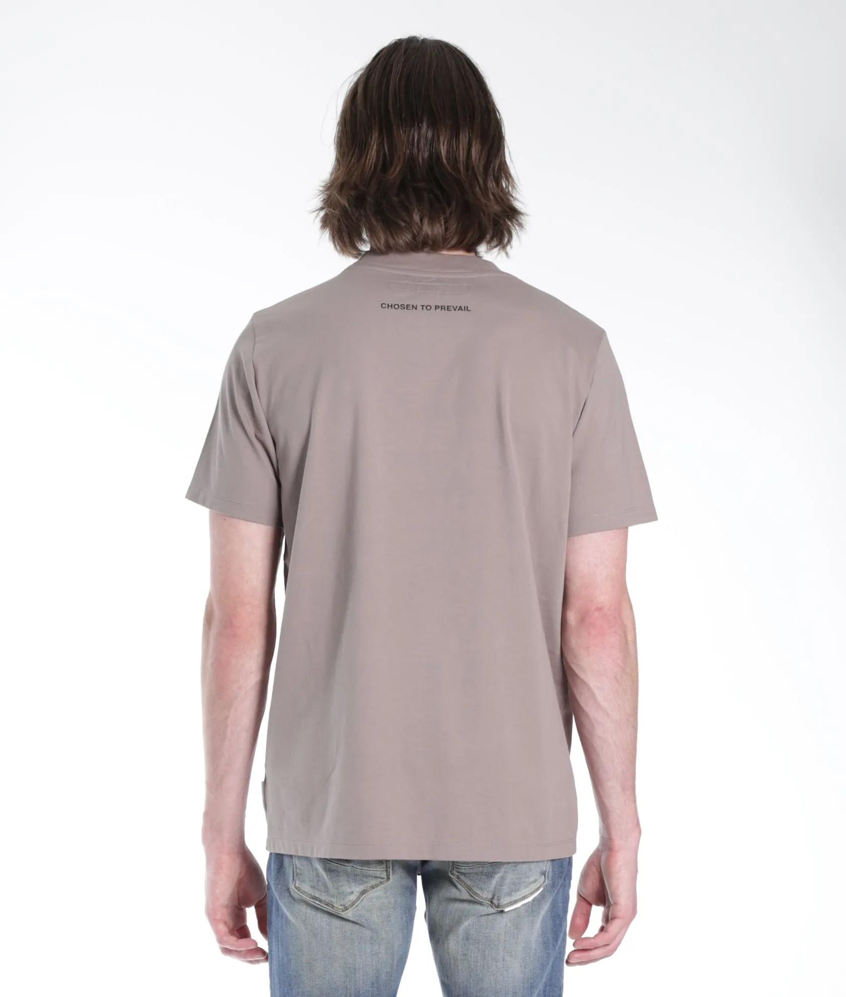 NOVELTY TEE TRIANGLE TRANSCEND HVMANITY IN SATELLITE