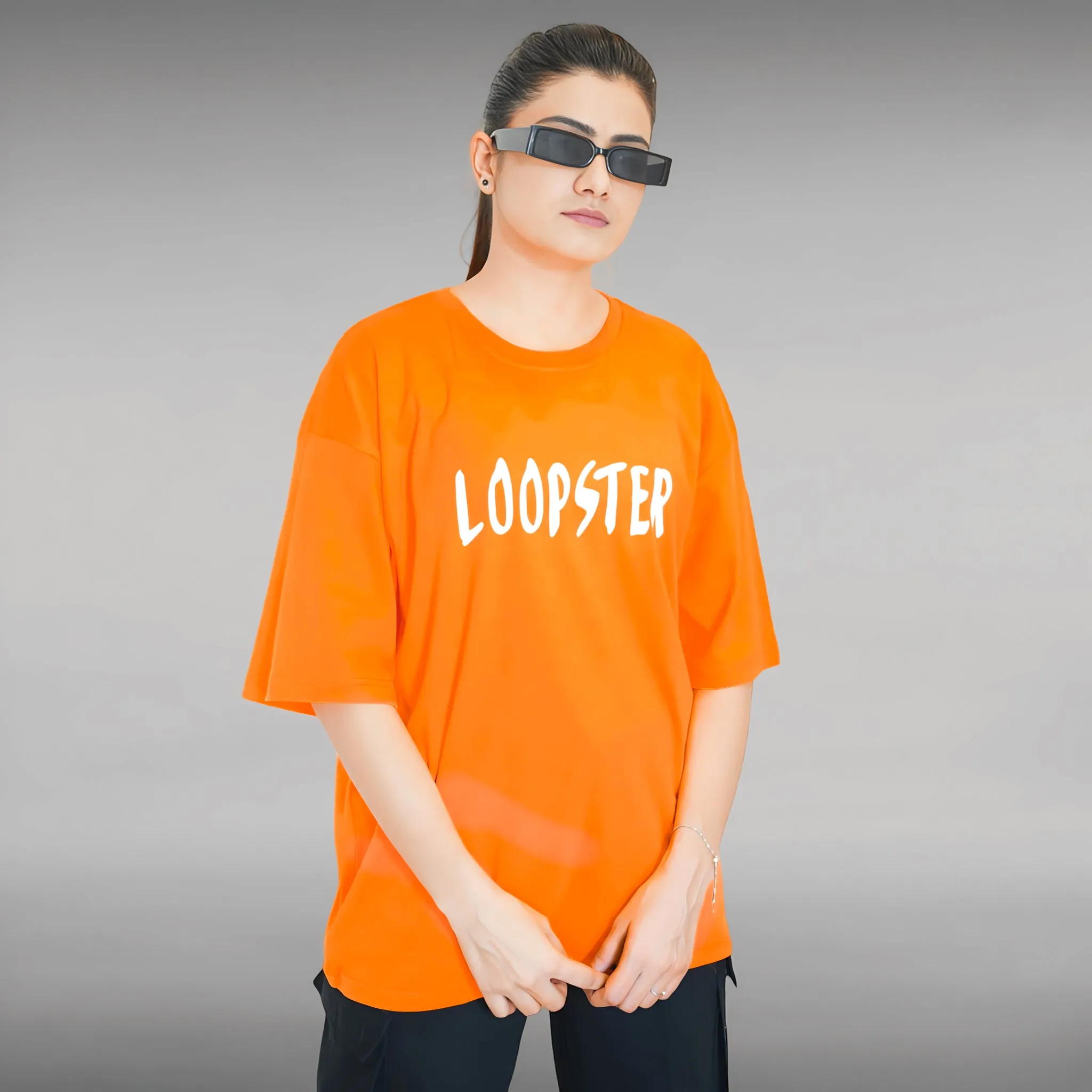 Orange Unisex Youth 10 Relaxed Fit T-shirt