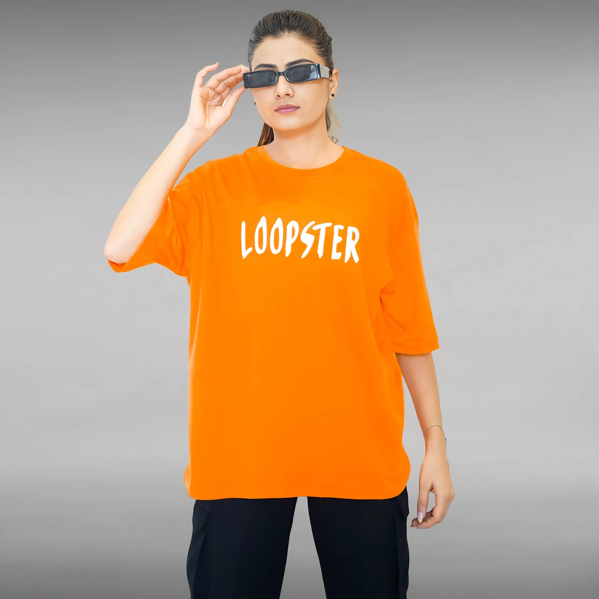Orange Unisex Youth 10 Relaxed Fit T-shirt