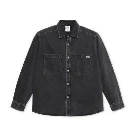 Polar - Mike L/S Denim Shirt - Silver Black