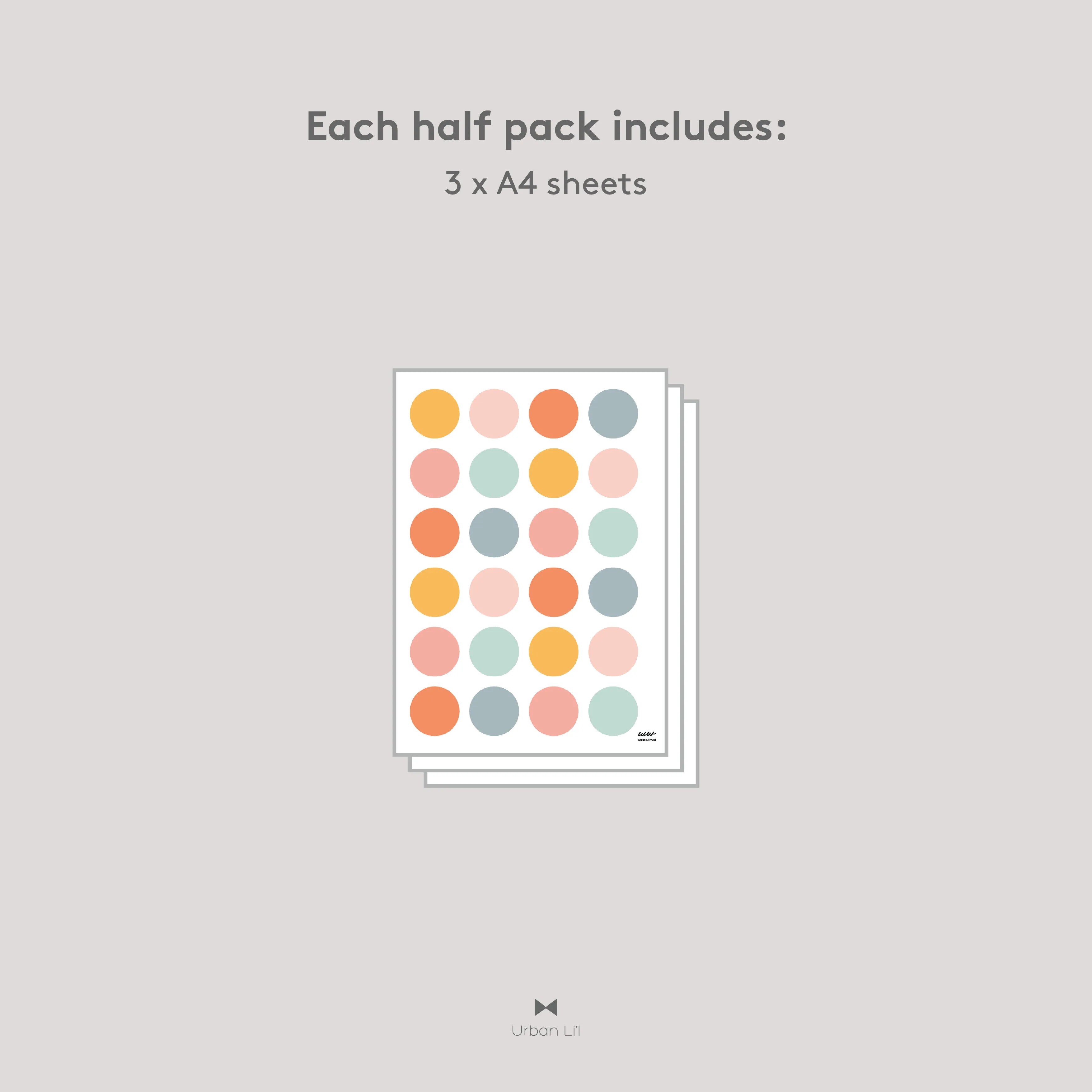 Polka Dot Fabric Decal