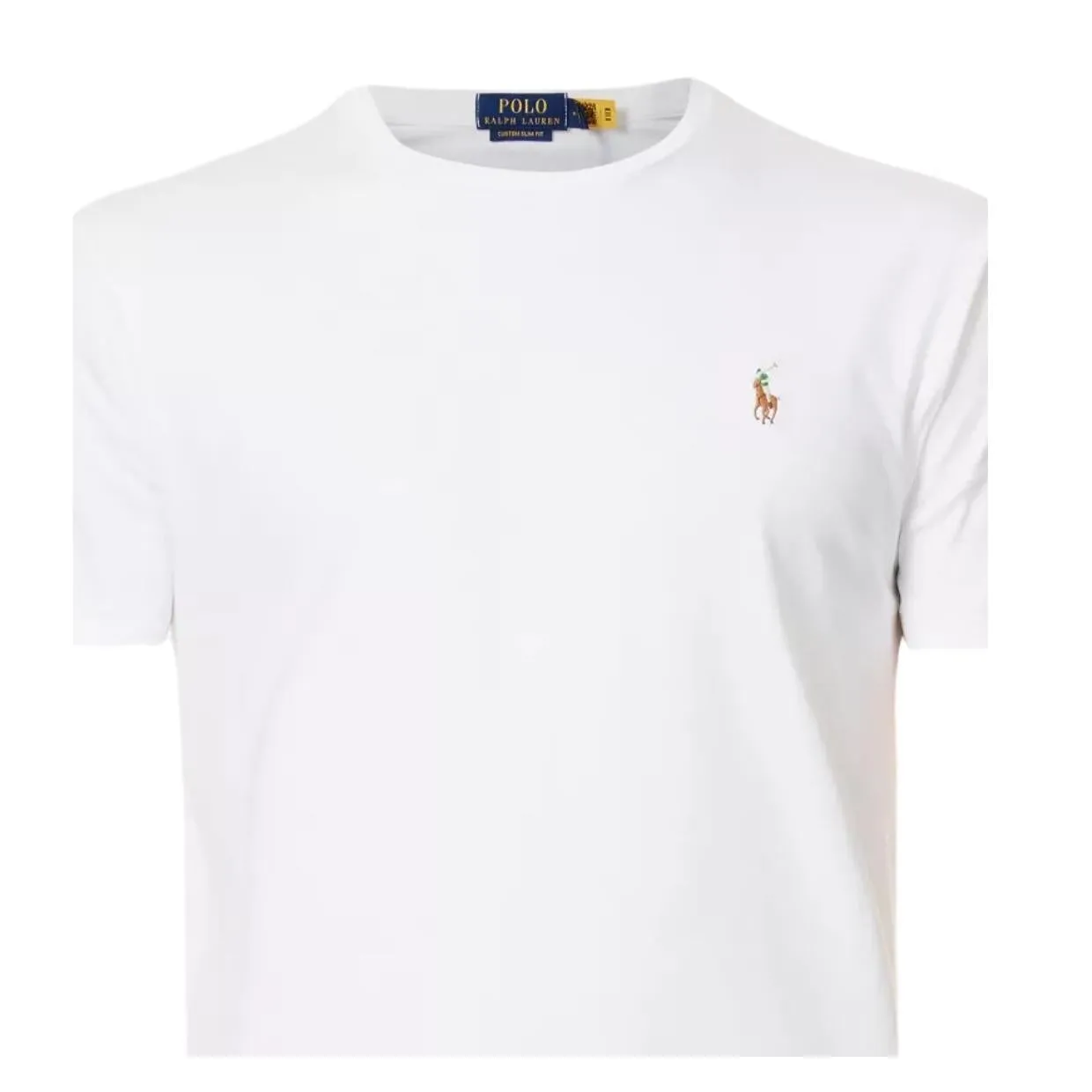 Polo Ralph Lauren Custom Slim Fit White T-Shirt