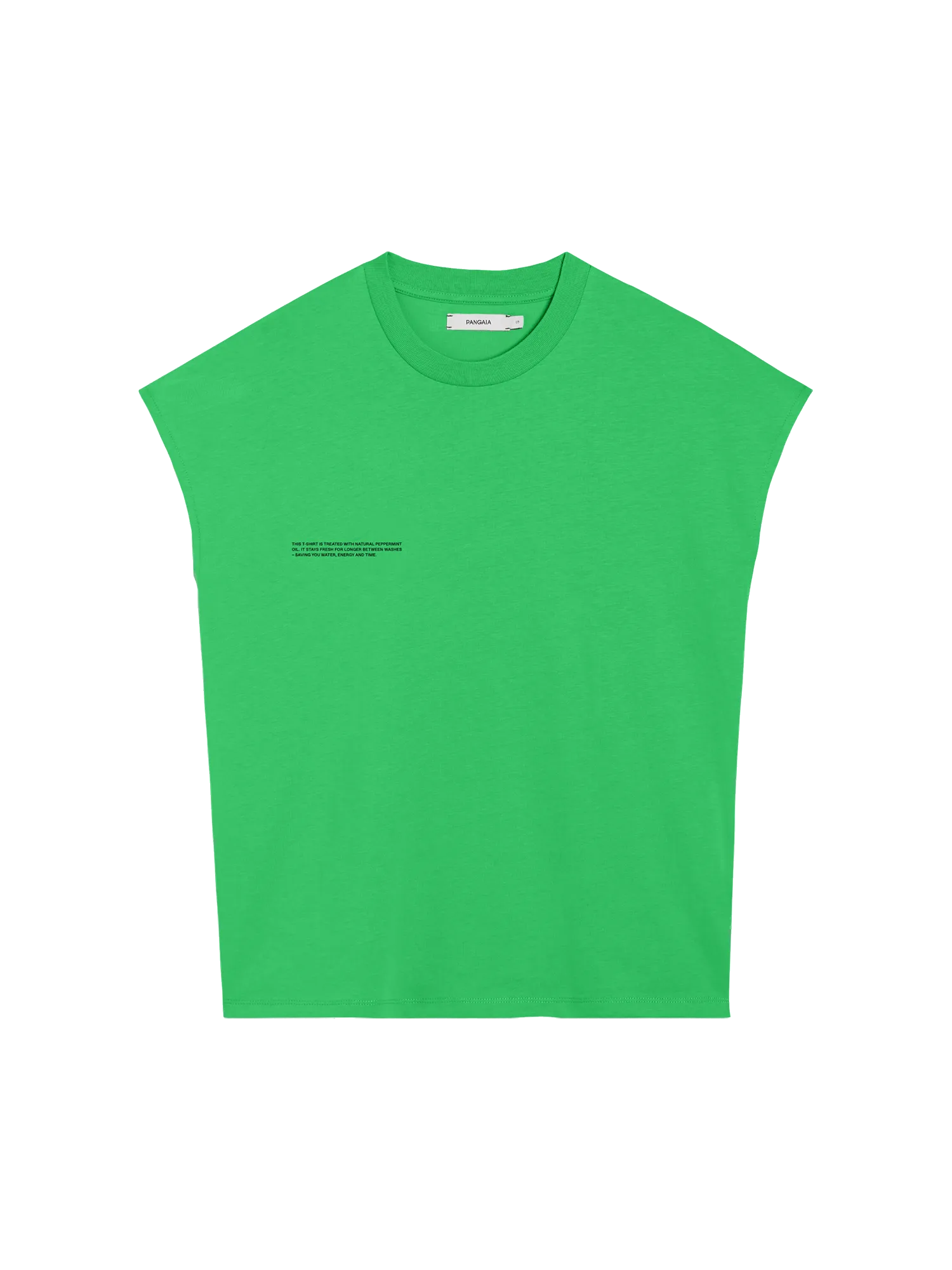 PPRMINT™ Organic Cotton Cropped Shoulder T-shirt Core—jade green