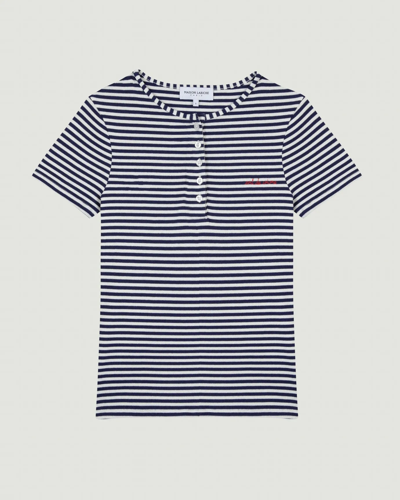"Art De Vivre" marette ribbed t-shirt
