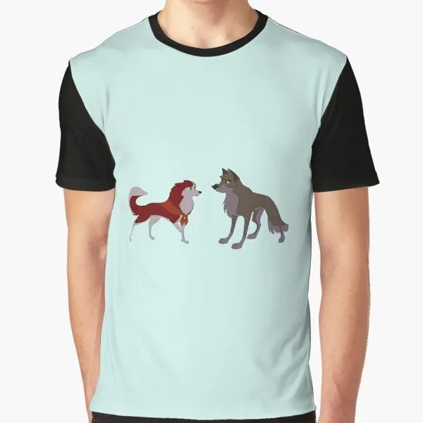 "Balto and Jenna Graphic T-Shirt: Celebrate the Iconic Animated Movie"