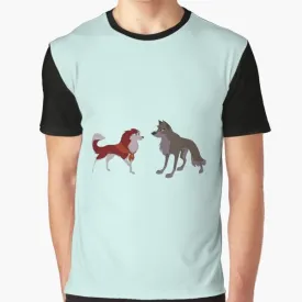 "Balto and Jenna Graphic T-Shirt: Celebrate the Iconic Animated Movie"