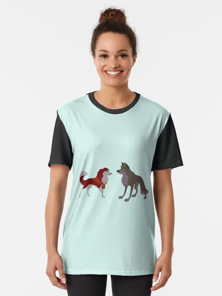 "Balto and Jenna Graphic T-Shirt: Celebrate the Iconic Animated Movie"