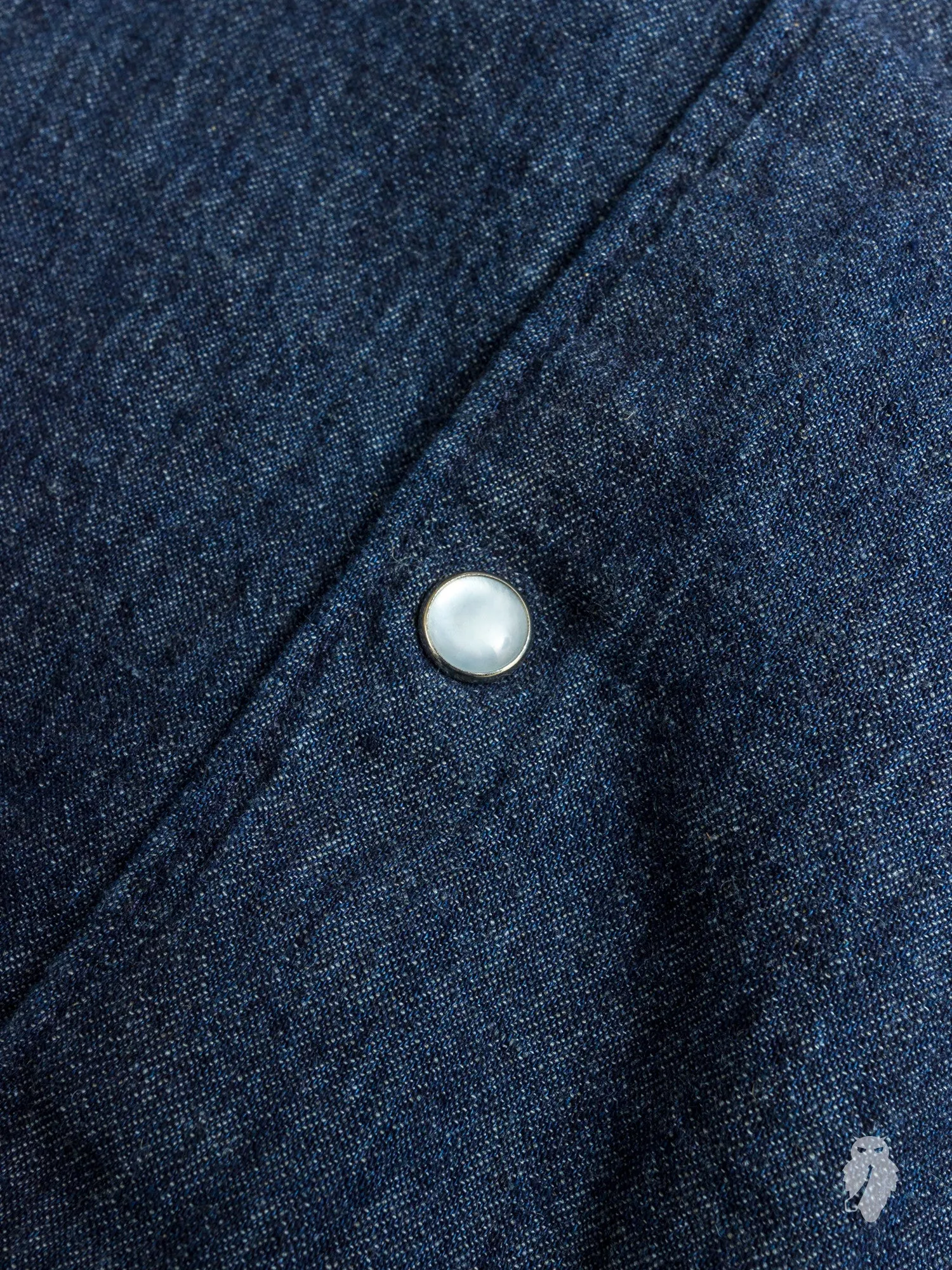 "Ted" Denim Shirt in Washed Indigo