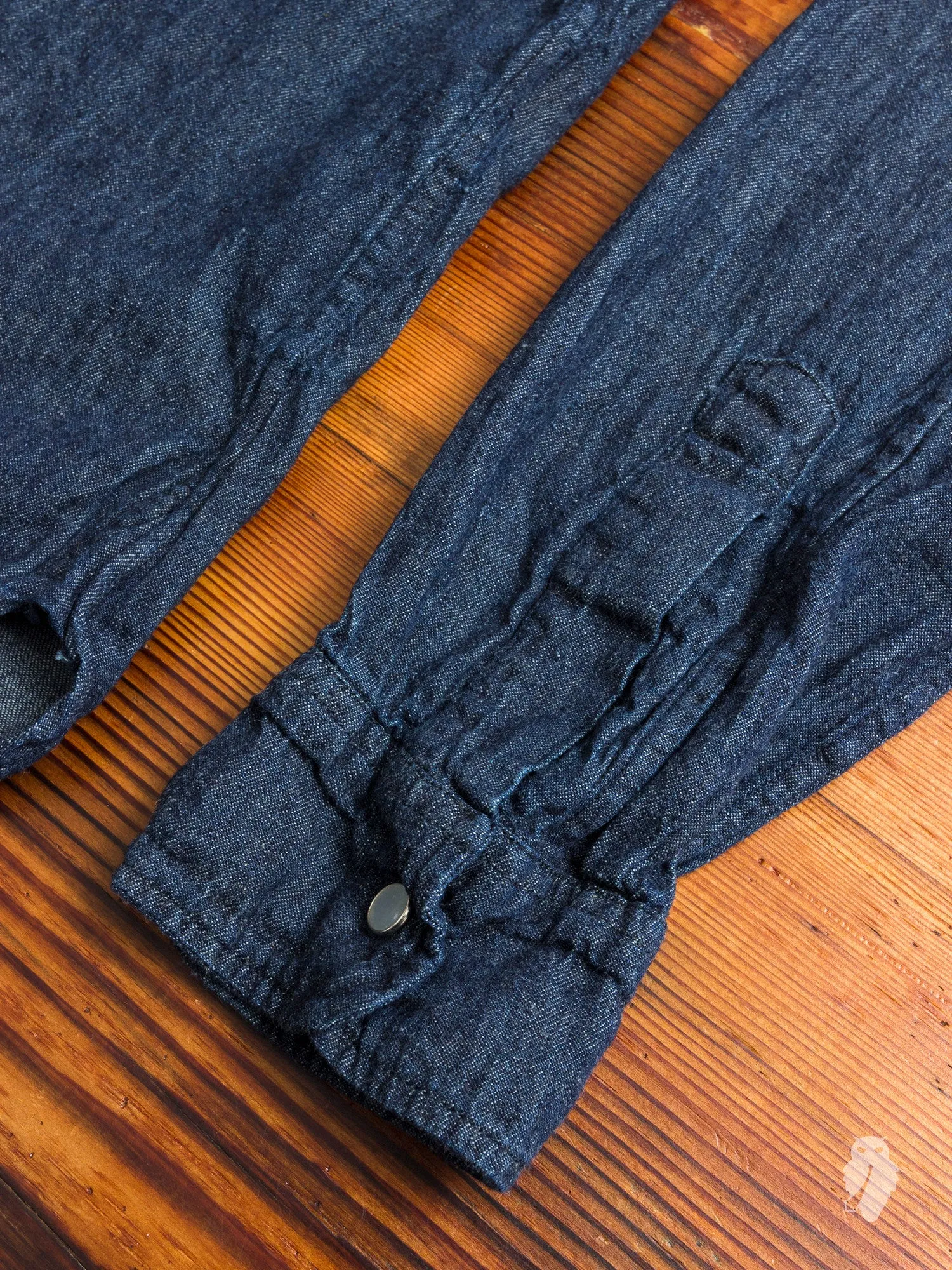 "Ted" Denim Shirt in Washed Indigo