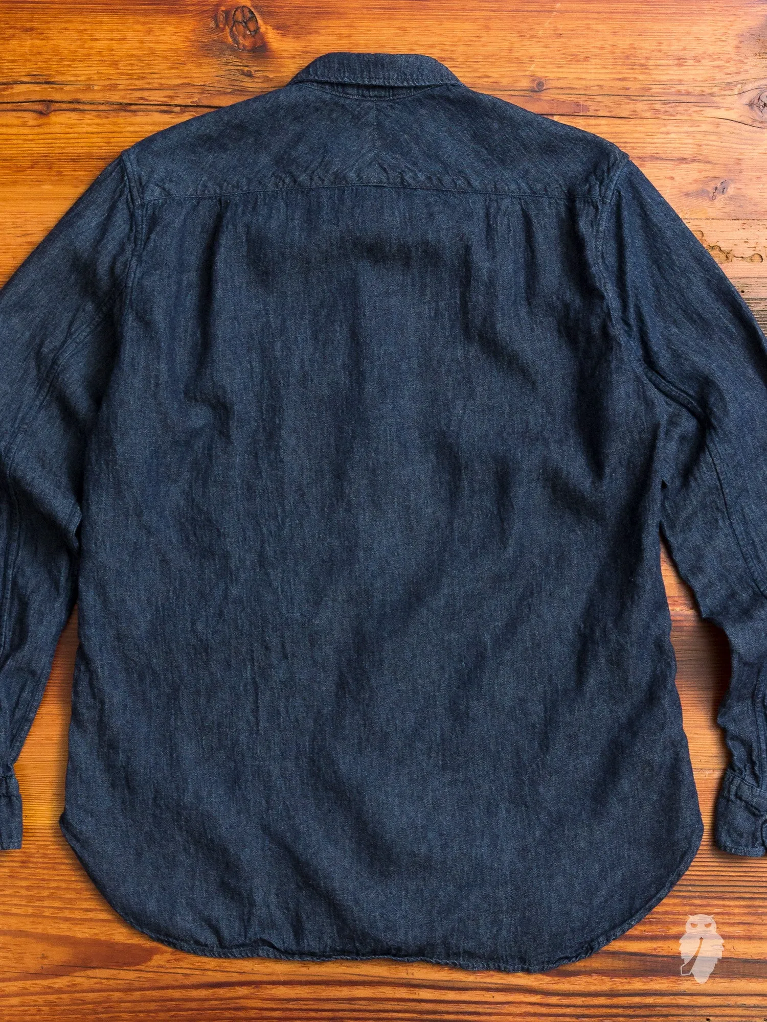 "Ted" Denim Shirt in Washed Indigo