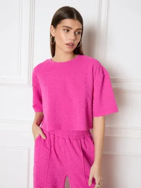 Refined Department Knitted Cropped T-shirt Clara