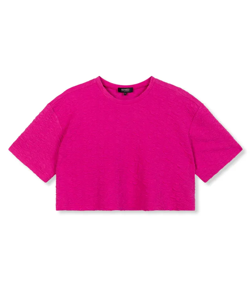 Refined Department Knitted Cropped T-shirt Clara