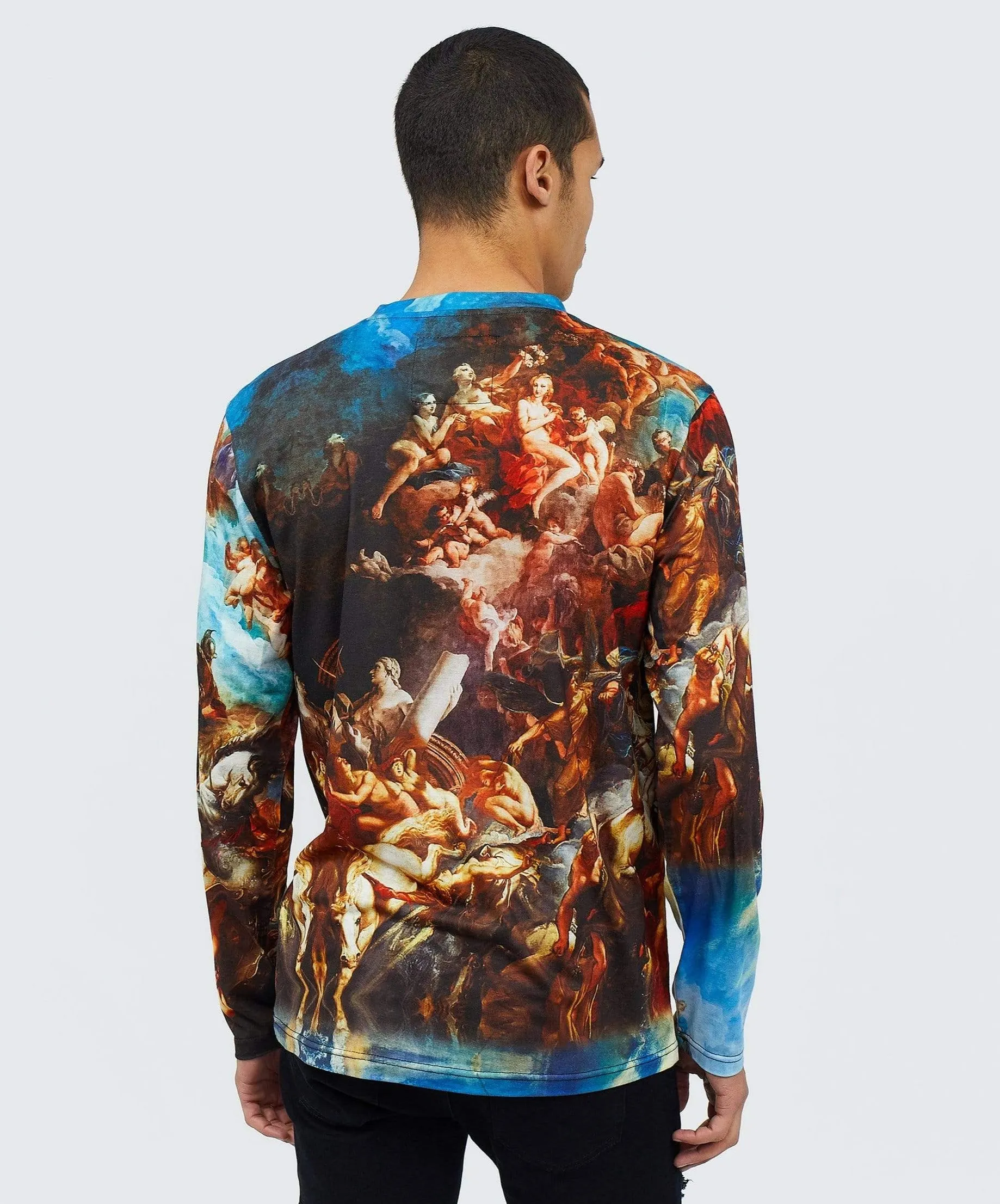 Renaissance Allover Print Long Sleeve Tee