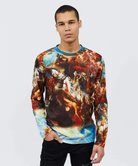 Renaissance Allover Print Long Sleeve Tee