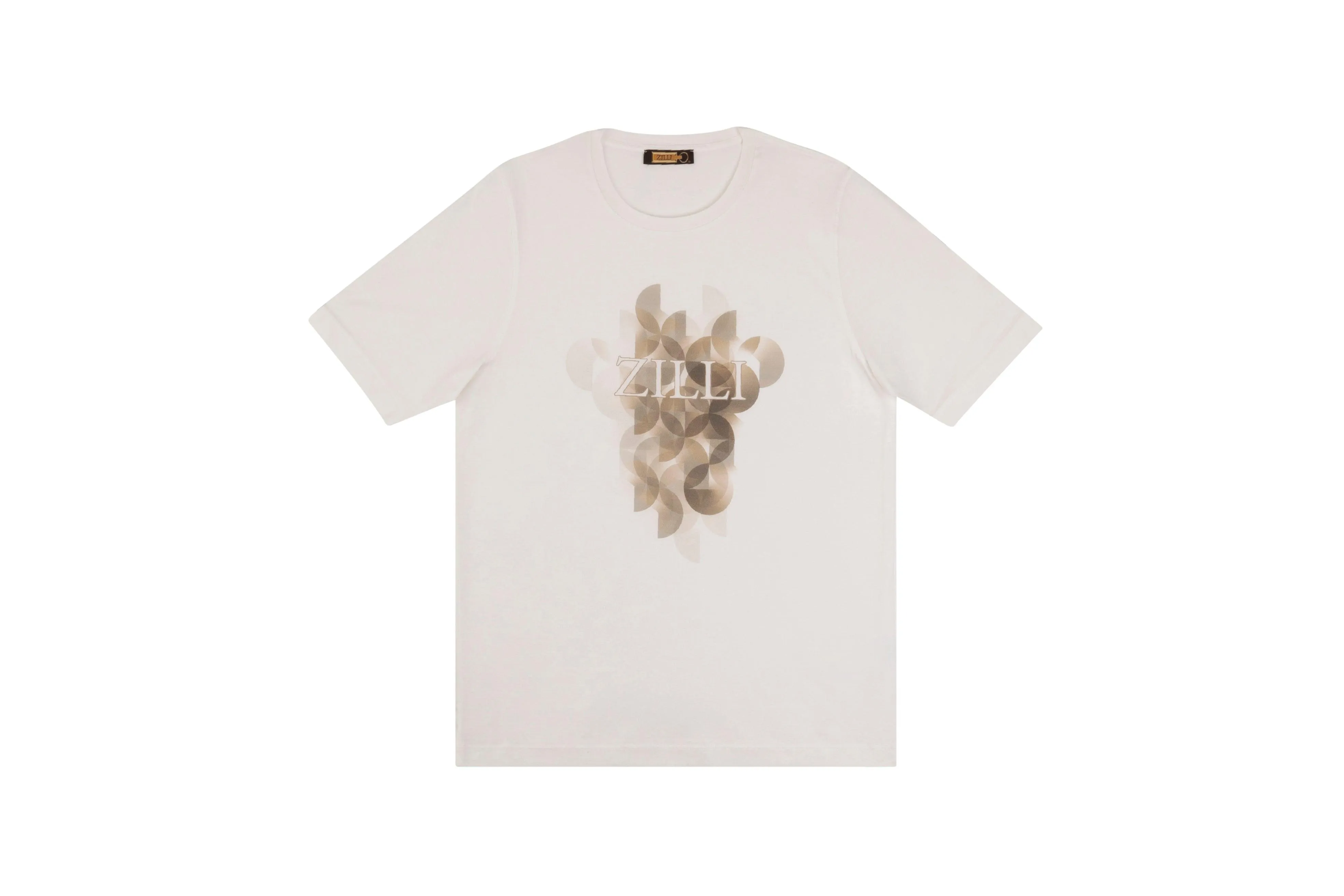 Round neck t-shirt with ZILLI graphic print