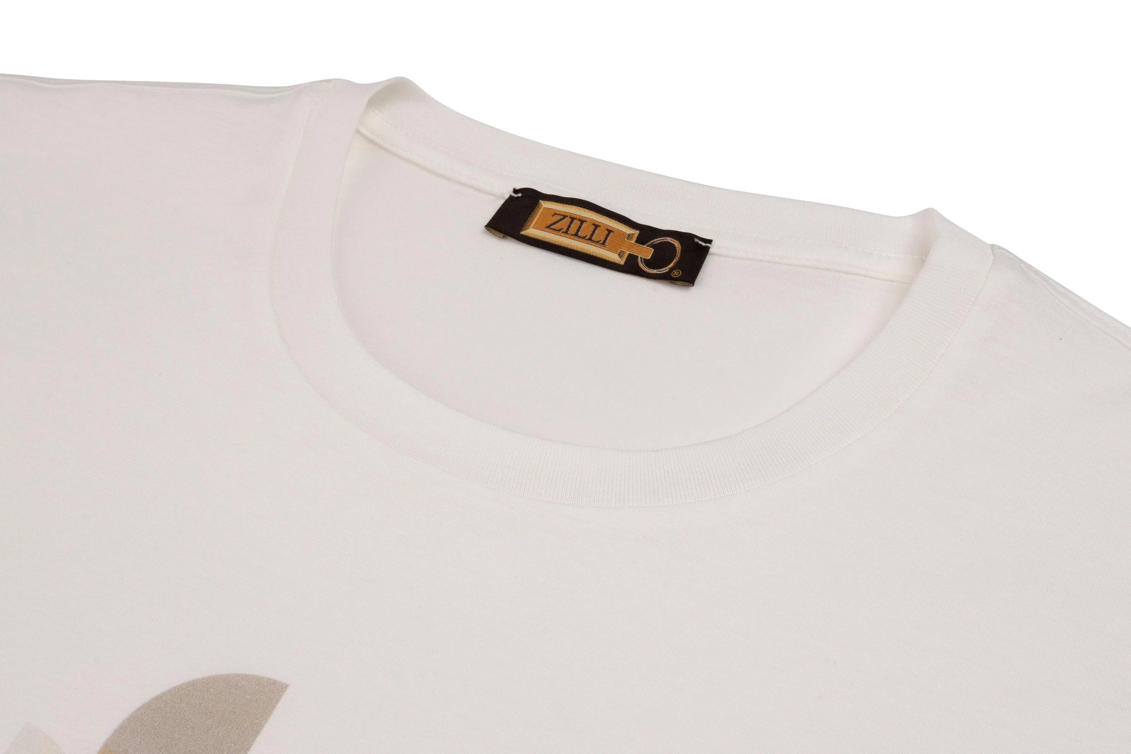 Round neck t-shirt with ZILLI graphic print
