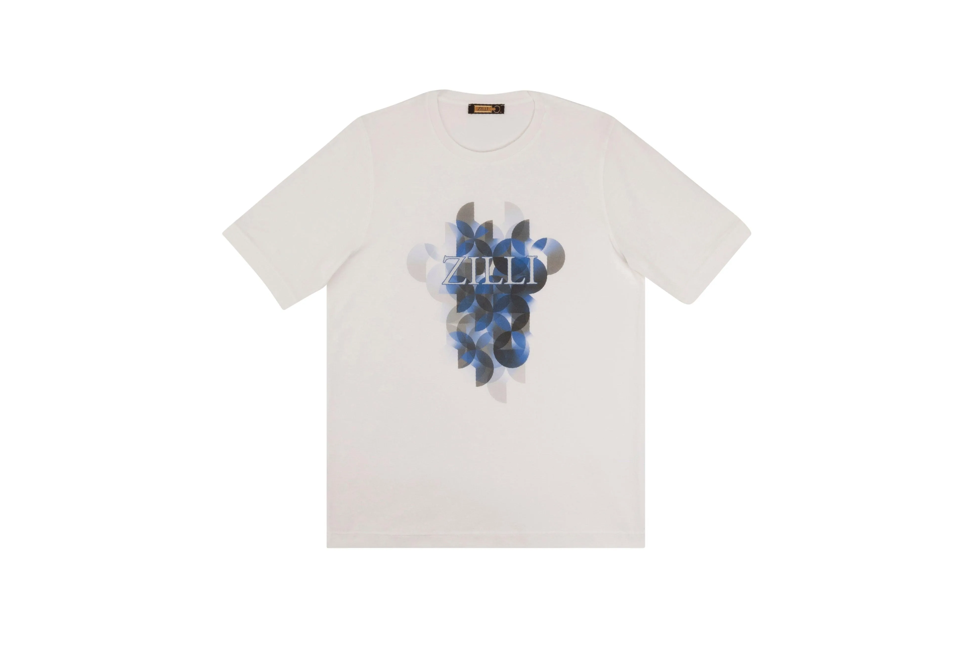 Round neck t-shirt with ZILLI graphic print