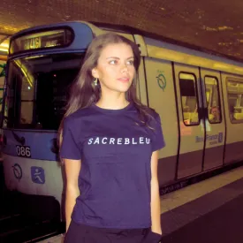 SACREBLEU, BABY TEE - NAVY