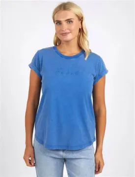 Signature Tee Mid Blue