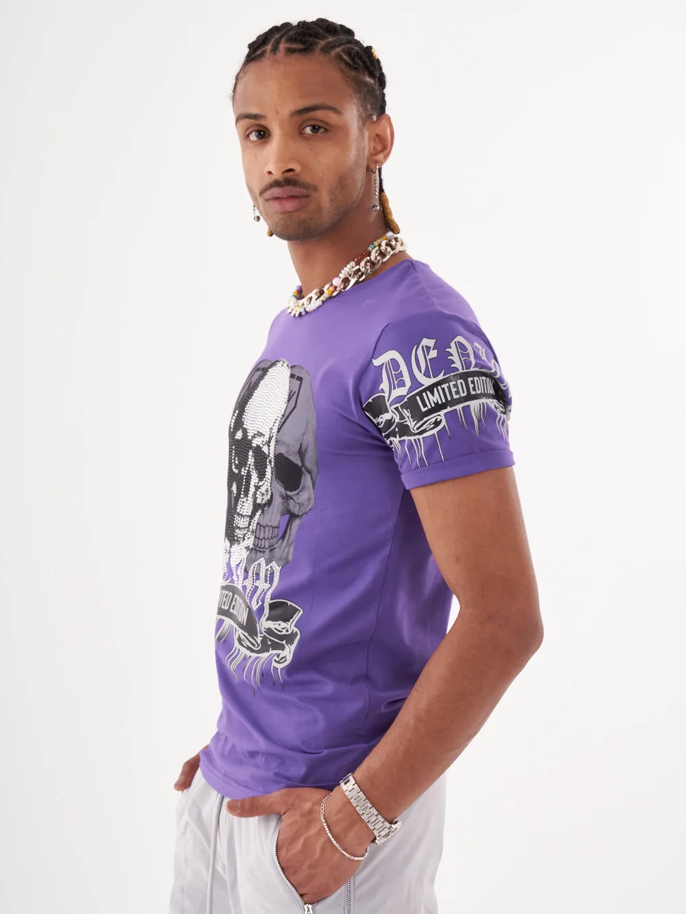 SKULL CRUSHER T-SHIRT | PURPLE