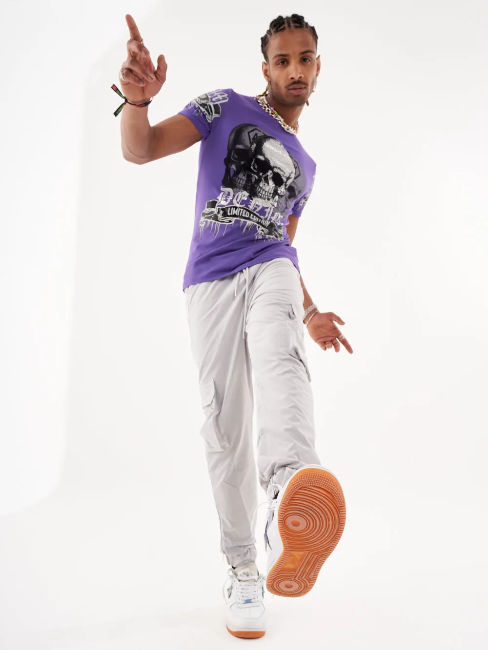 SKULL CRUSHER T-SHIRT | PURPLE