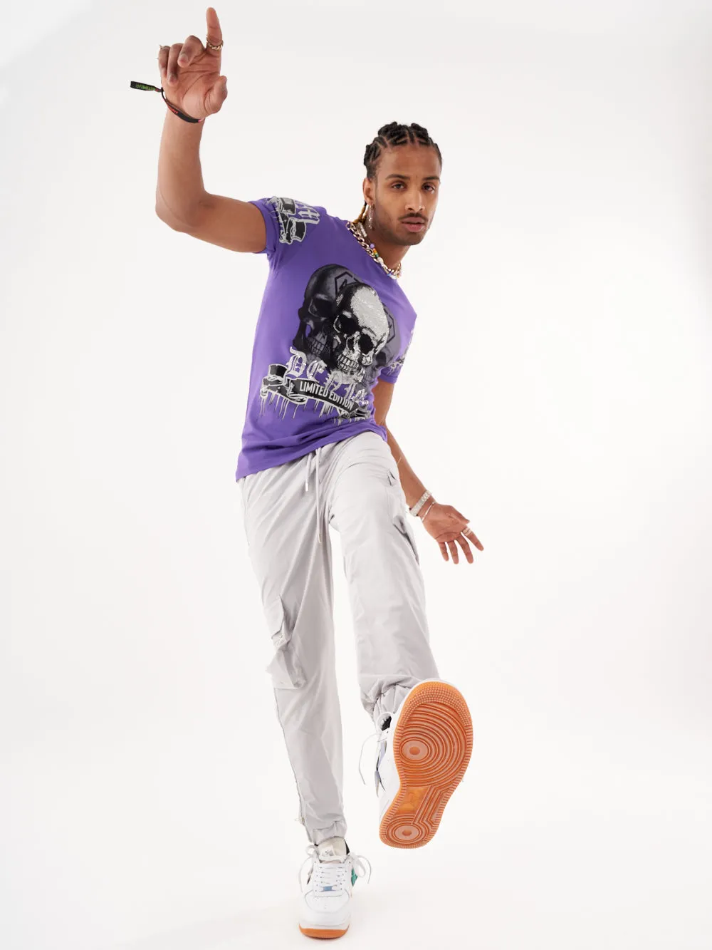 SKULL CRUSHER T-SHIRT | PURPLE