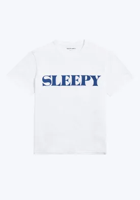 Sleepy Jones Classic Logo T-Shirt - White, Unisex Fit, Premium Cotton