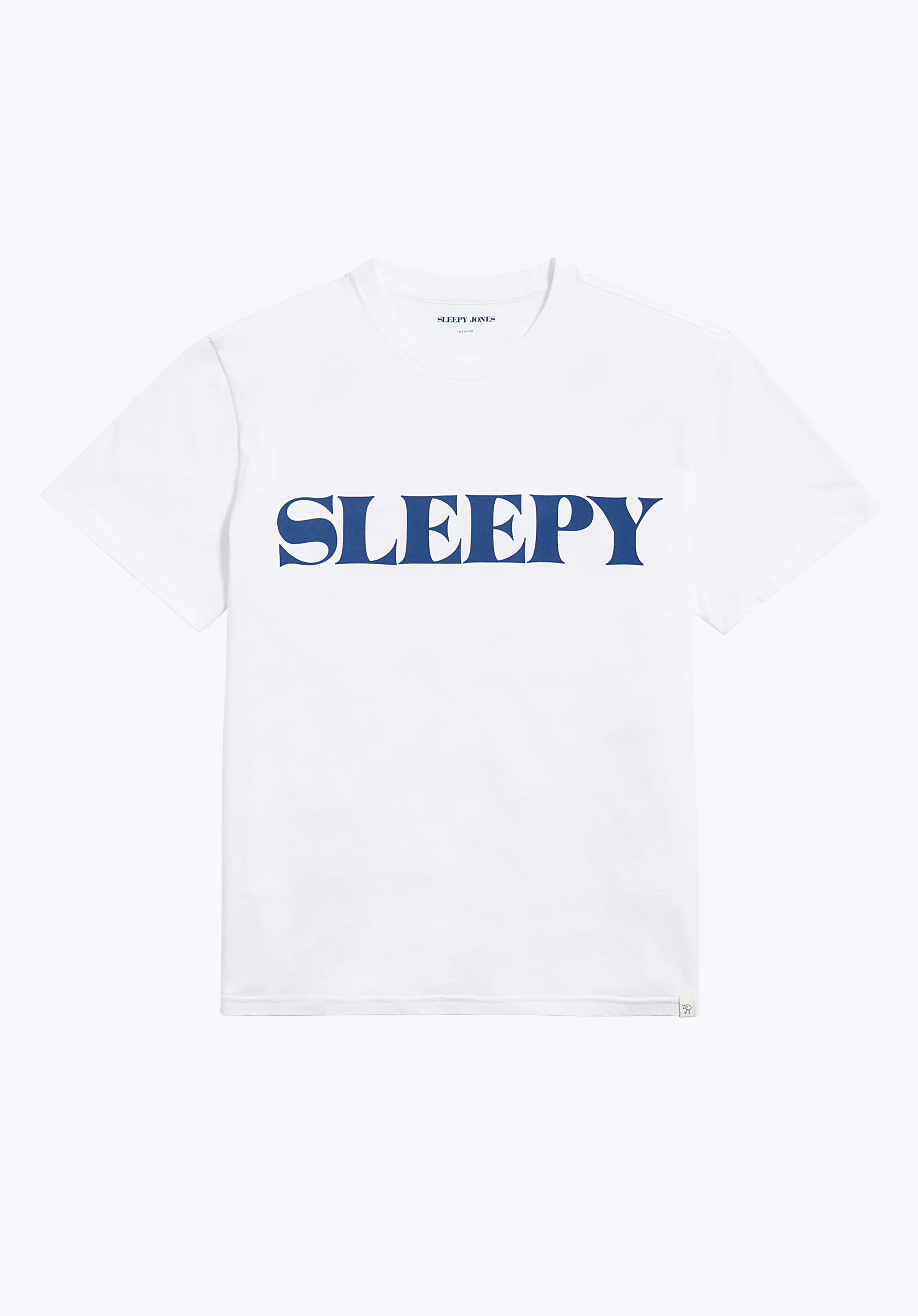 Sleepy Jones Classic Logo T-Shirt - White, Unisex Fit, Premium Cotton