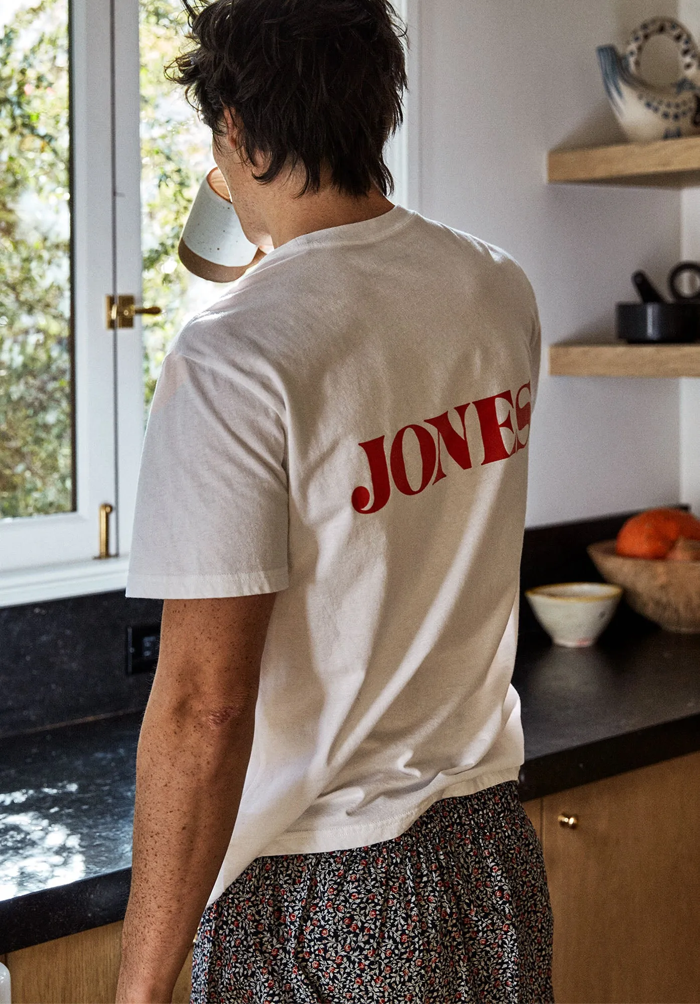 Sleepy Jones Classic Logo T-Shirt - White, Unisex Fit, Premium Cotton