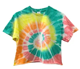 Spring Fling Tie-Dye Unisex Cropped Tee