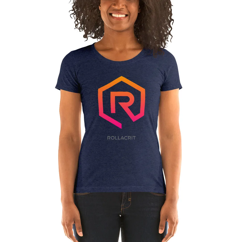 Sunset Orange 1e Rollacrit Fitted T-shirt