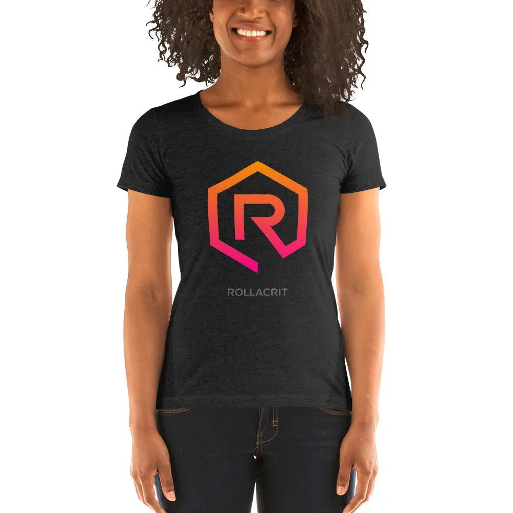 Sunset Orange 1e Rollacrit Fitted T-shirt