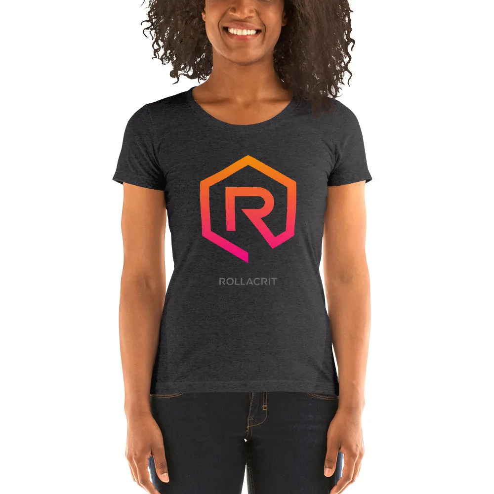 Sunset Orange 1e Rollacrit Fitted T-shirt