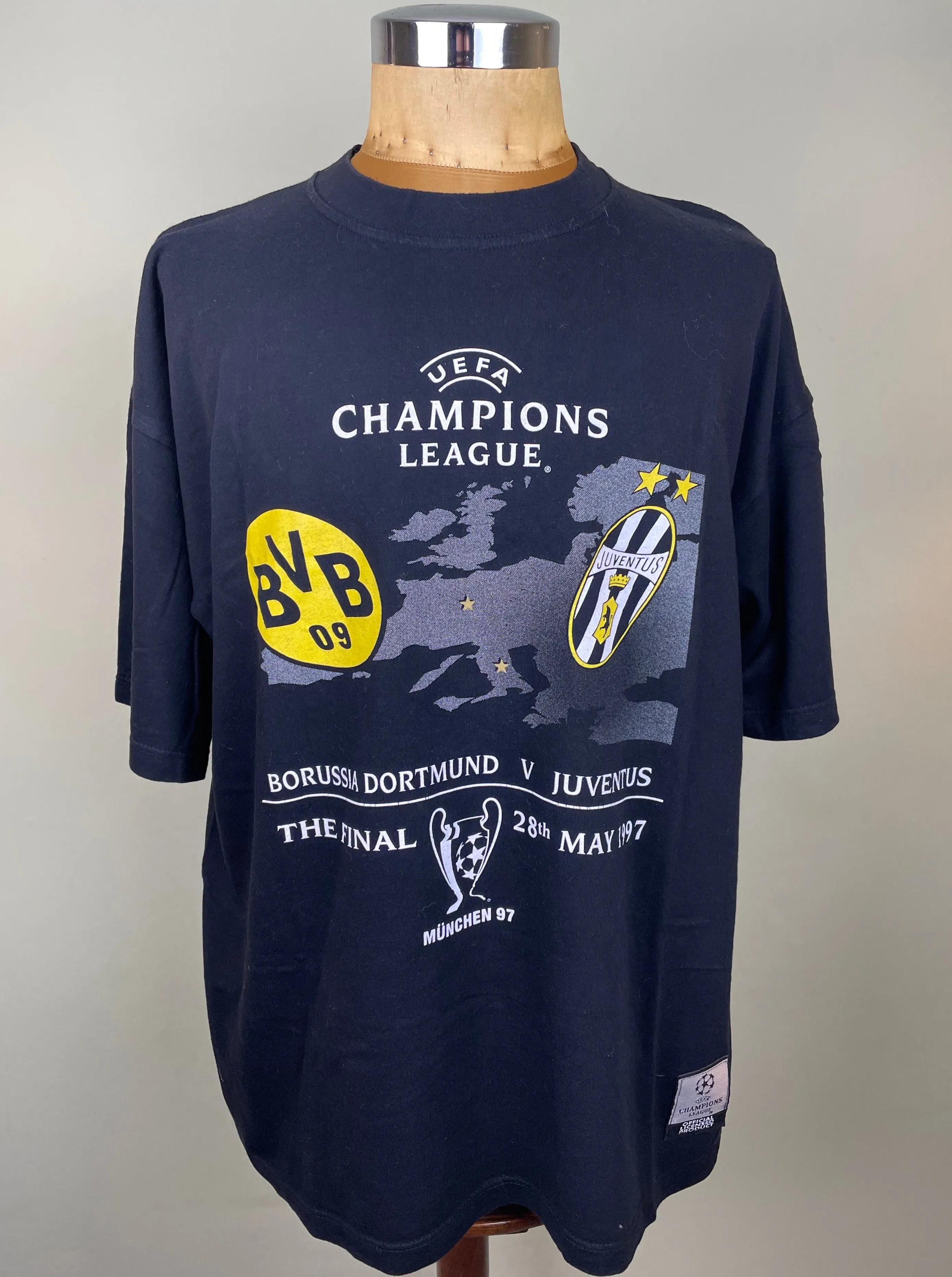 T-Shirt | 1997 | Juventus vs Dortmund | European Cup Final | Official T-Shirt
