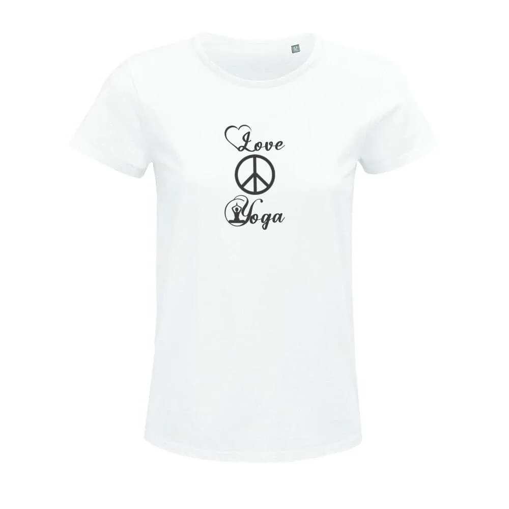 T-Shirt Bio - Love Peace Yoga -